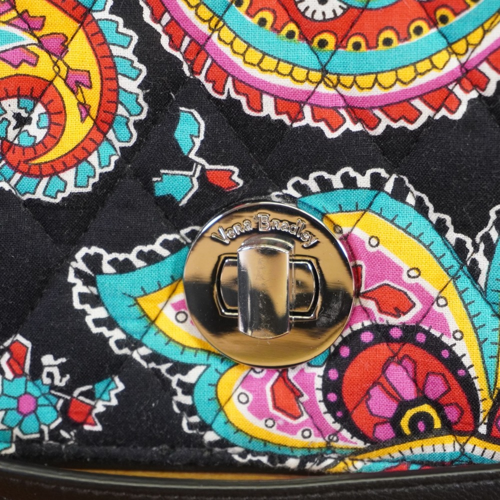 NEW Vera Bradley‎ Turnlock Crossbody Women Small Multicolor Parisian Paisley Bag - Picture 2 of 6